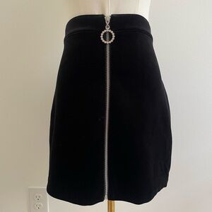 Black Zippered Skirt